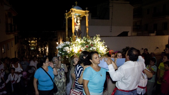 Imagen de archivo de la procesión de la Virgen del Rosario.
